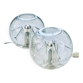 Rare Pair of table/bedsidetabe lamps by Toni Zuccheri for VeArt,  1970's