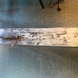 White patinated bench