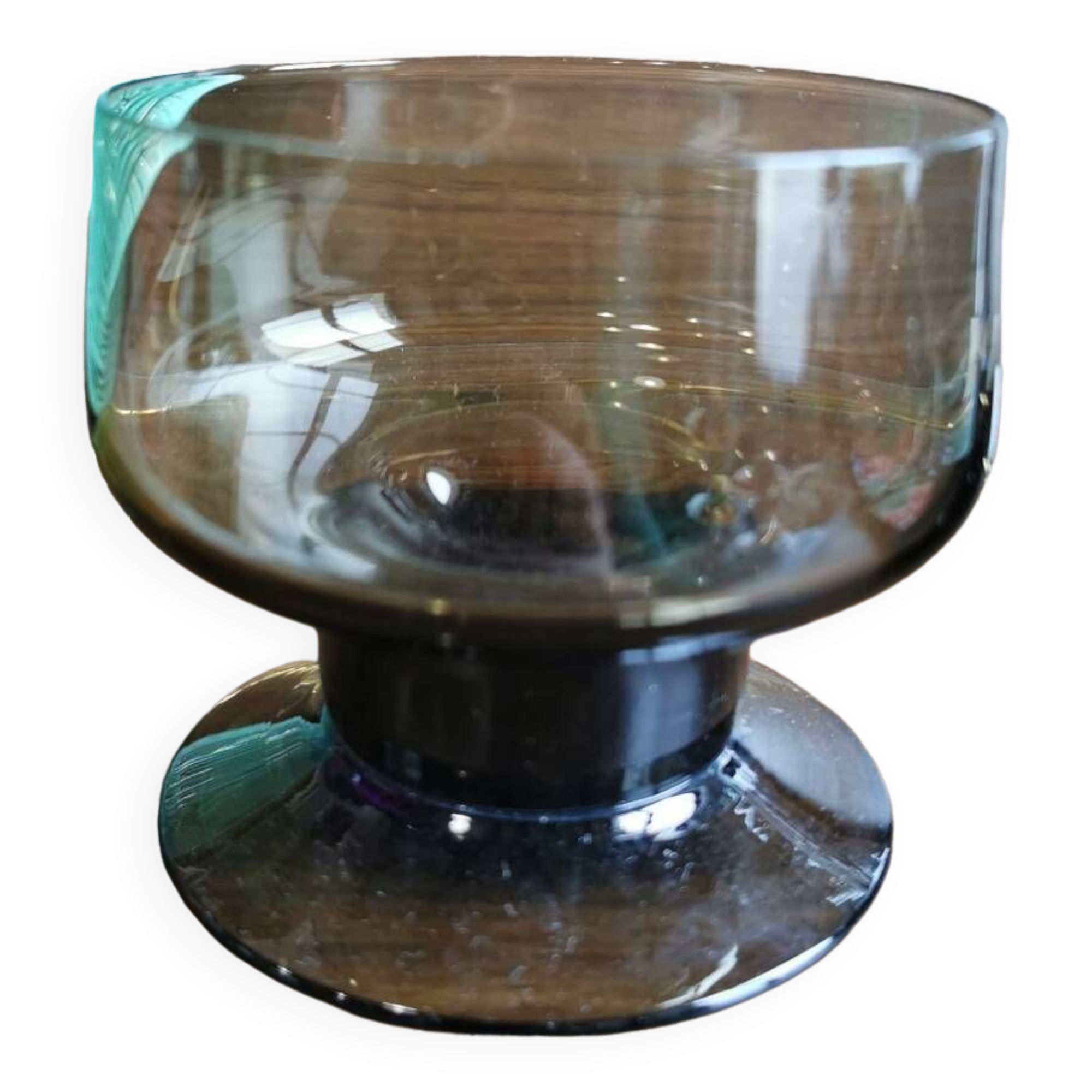 Smoked glass cups