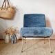 Fauteuil Kiss Pelfran bleu