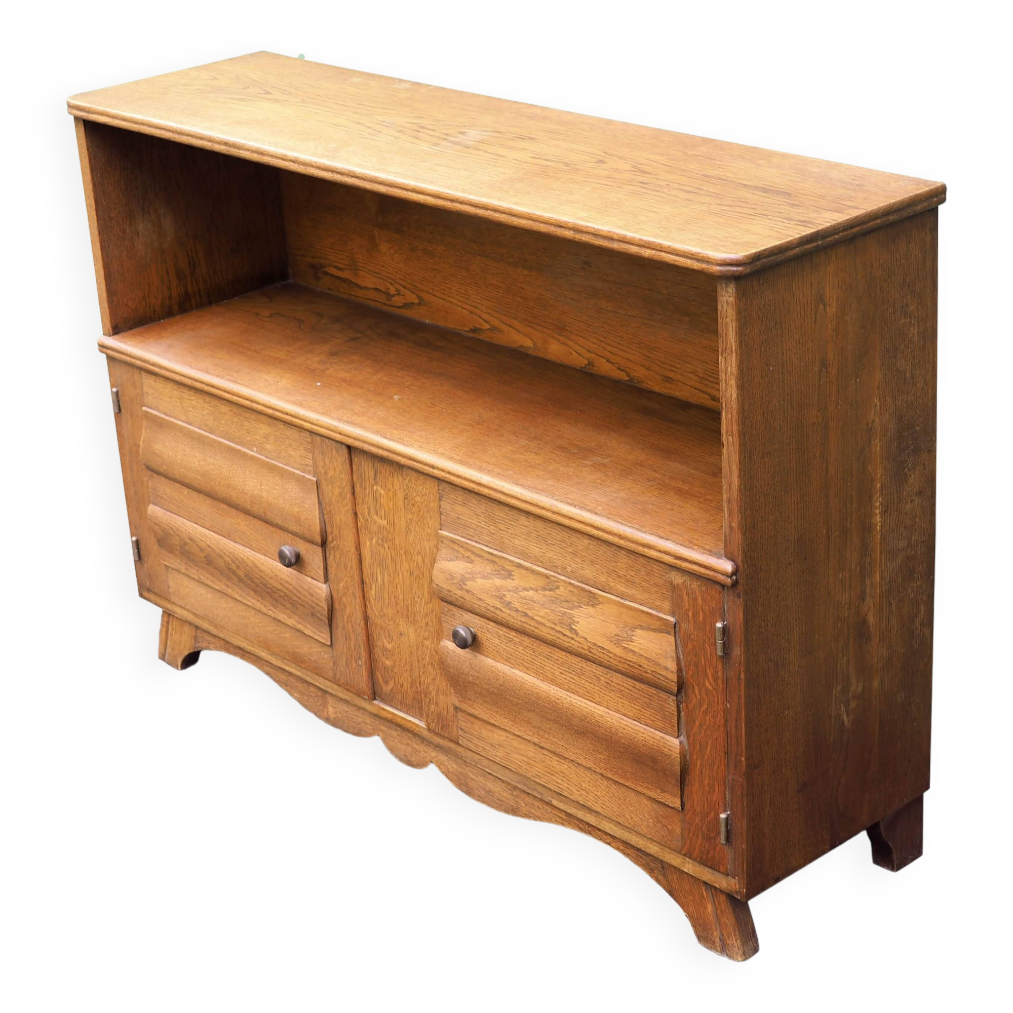 2-door oak cabinet