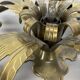 Florentine Gilded Brass Theatre Wall Light, Italy, 1960s