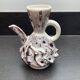 Sea foam ceramic pitcher vase, Vallauris, attributed to JAK