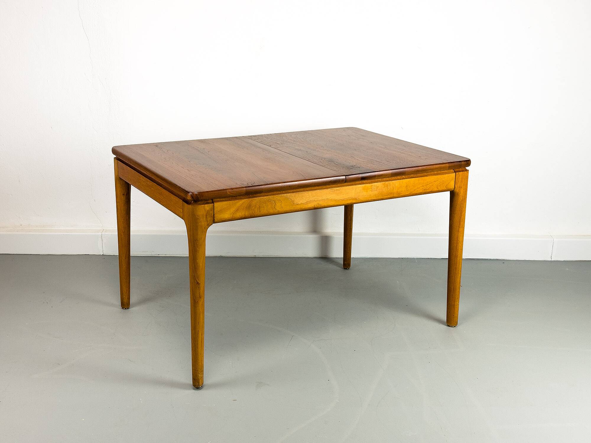 Danish Extendable Solid Teak Dining Table by Glostrup, 1970s