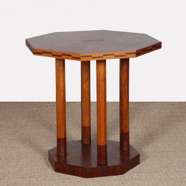 Wooden gueridon, Art Deco work from the 1930s.