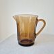 Vintage amber glass pitcher '1970s - Duralex France