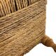 Vintage Footstool wood and rope, 1960s
