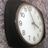 Vintage clock clock in black formica vintage design 50 - featured