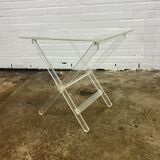 Vintage folding plexiglass table
