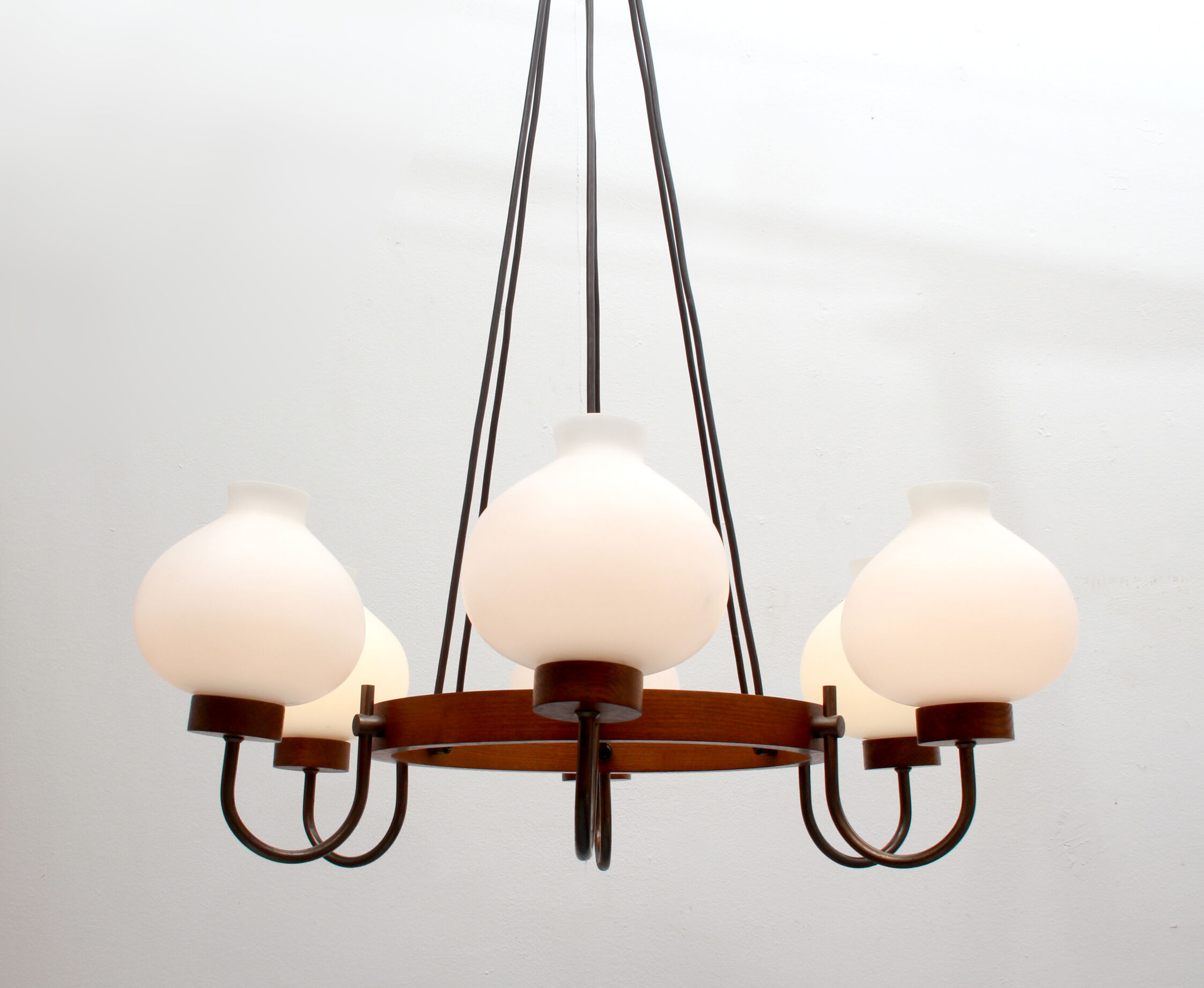 1960s ceiling light in opalglass