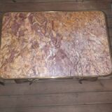 Pair of transitional bedside tables in veneered wood