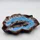 Plat Feuille bleu Vallauris