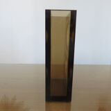 Vase Guzzini design by Fabio Manlio Ciocca in amber plexiglass 70s