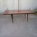 Table formica Mahogany macassar vintage 1960