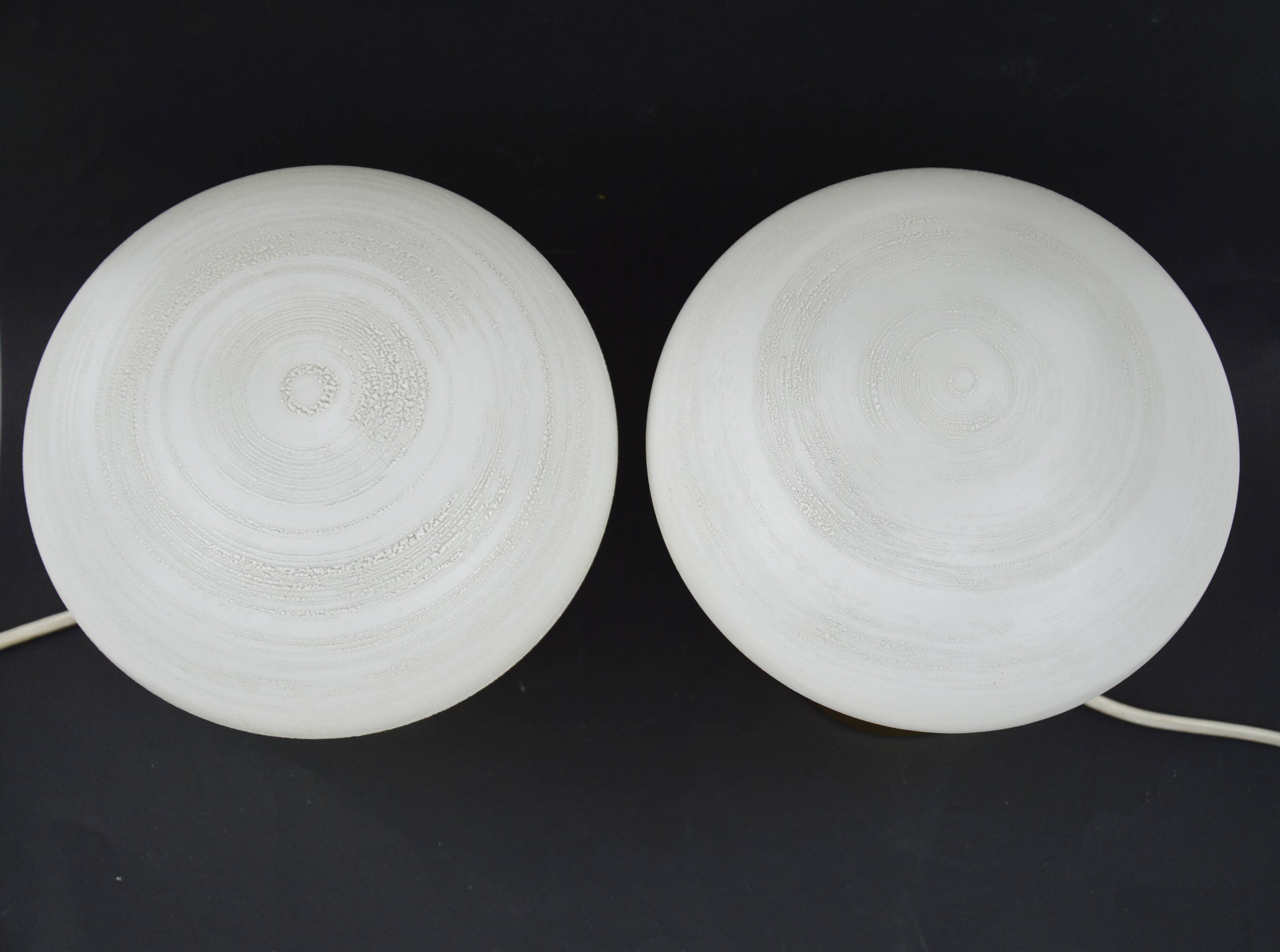 A pair of bedside lamps, 1970s