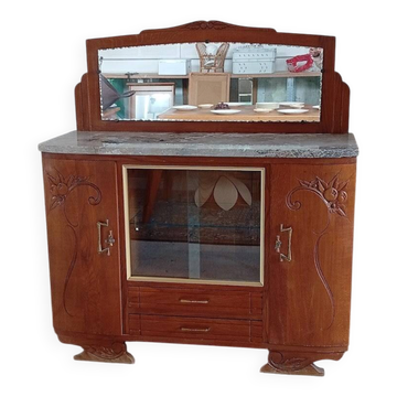 Buffet Art Déco Marbre et Miroir