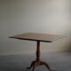 A Swedish folding table made of burl wood by Carl Hollst, Eskilstuna, 1787-1830.