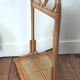 Rattan shelf mirror