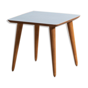 Table basse carrée bleu