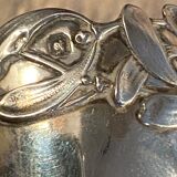 Art Nouveau solid silver shell