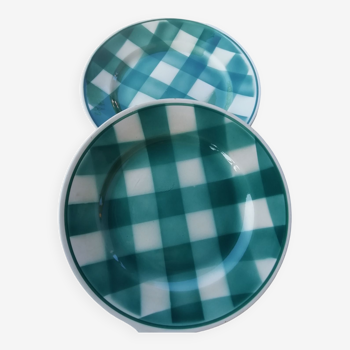 Pair of checkered plates