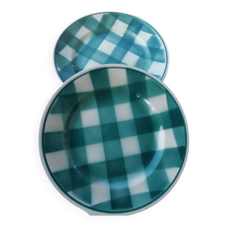 Pair of checkered plates