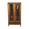 Antique high display case with glass shelves