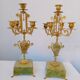 Two onyx candle holders
