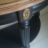 Small half-moon side table