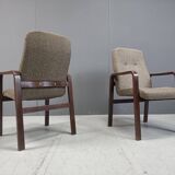 Lot de 8 chaises de salle à manger vintage en bois courbé - 1993