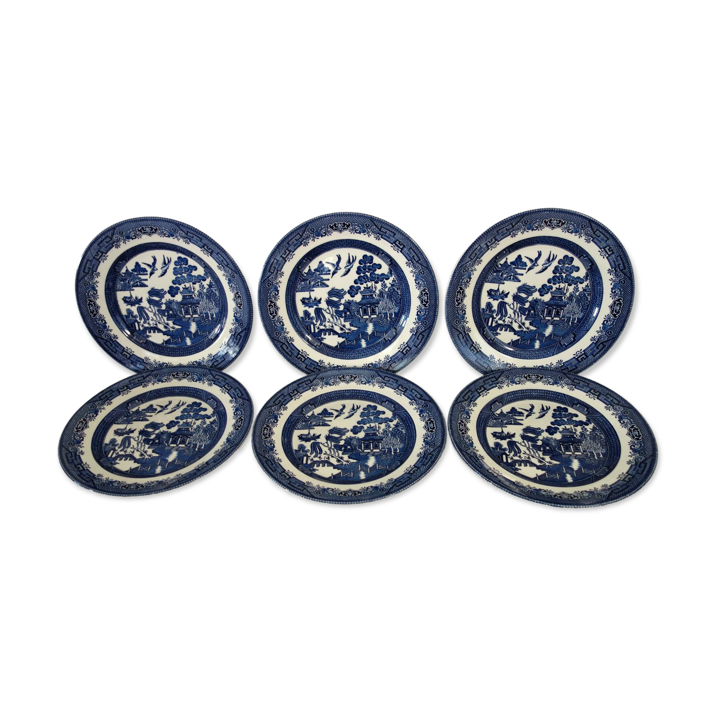 6 English plates