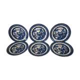 6 English plates