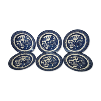 6 assiettes anglaises