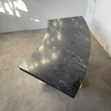 Addor 60s sculptural marble and brass coffee table