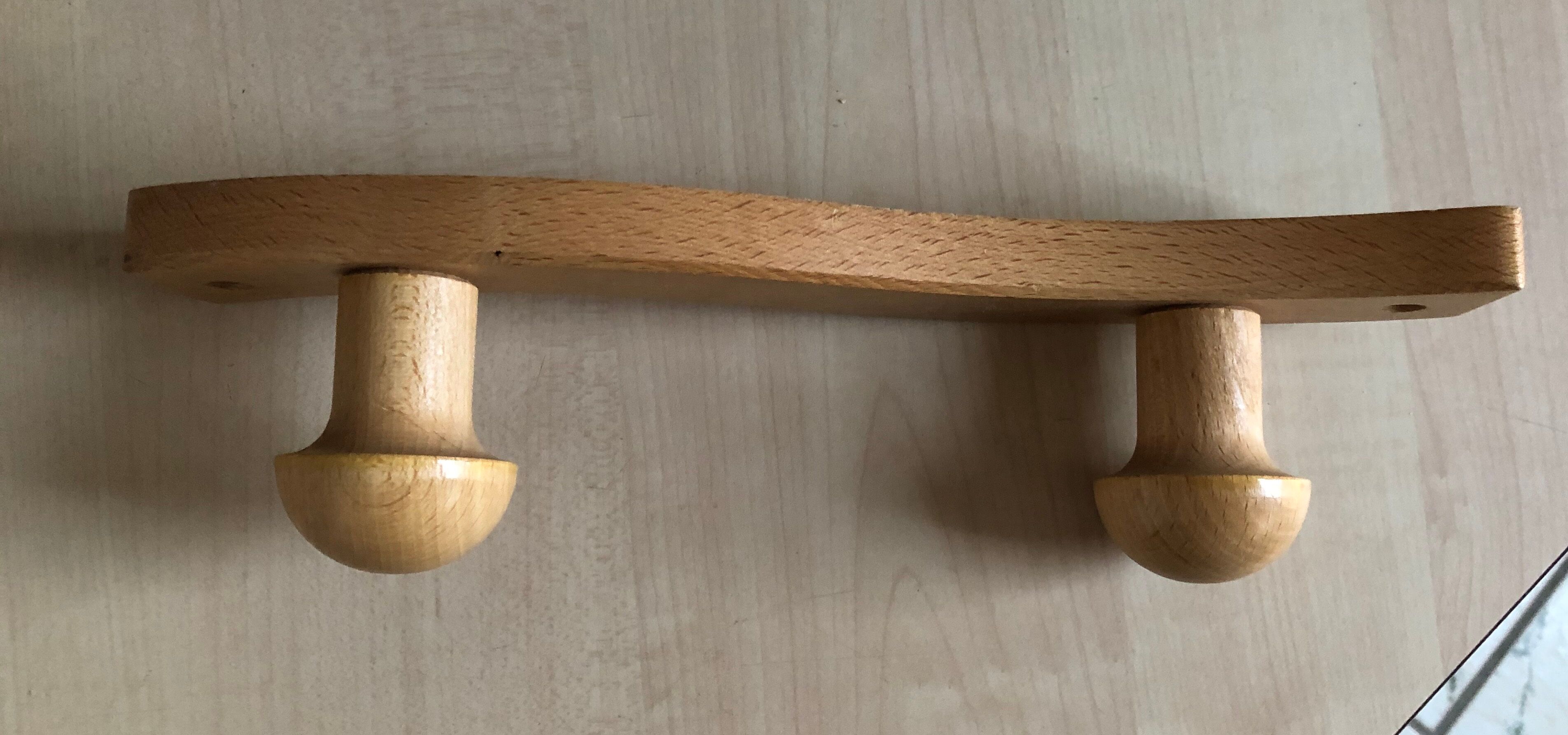Wooden wall coats holder