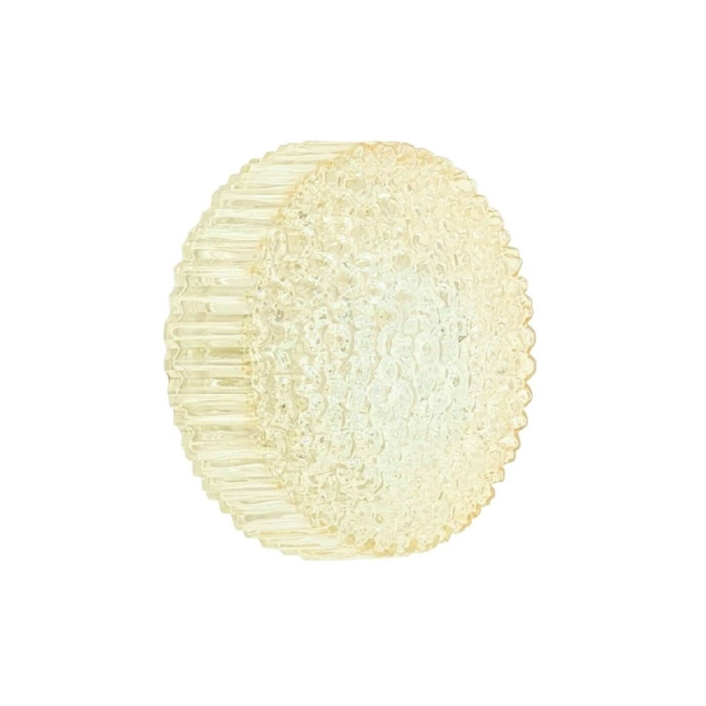 Amber Bubble Glass Wall Light by Helena Tynell for Limburg, Germany, 1970s