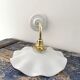 New electrified white opaline wall lamp