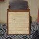 Art Deco mirror in walnut frame 126/88cm