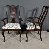 Paire de Fauteuils Chippendale en Acajou, Angleterre – Début XXe
