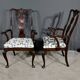 Pair of Chippendale Mahogany Armchairs, England - Early 20th Century