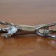Set of 12 vintage knife rests, in silver metal