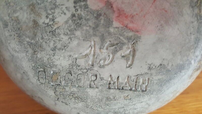 Vintage ceramic vase rock decoration