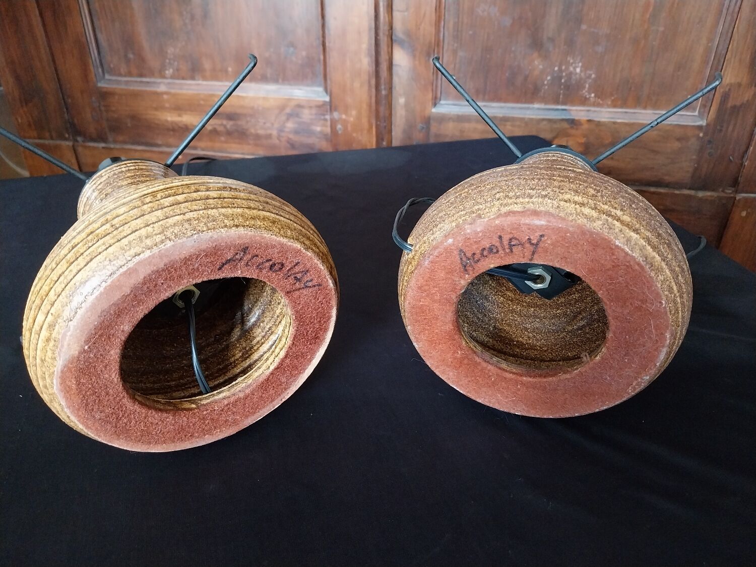 Paire de lampes Accolay