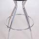 Tabouret de bar Bauhaus en chrome et cuir, années 1930