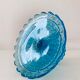 Blue glass stand cup