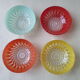 Set de 4 coupelles en verre vintage années 60-70