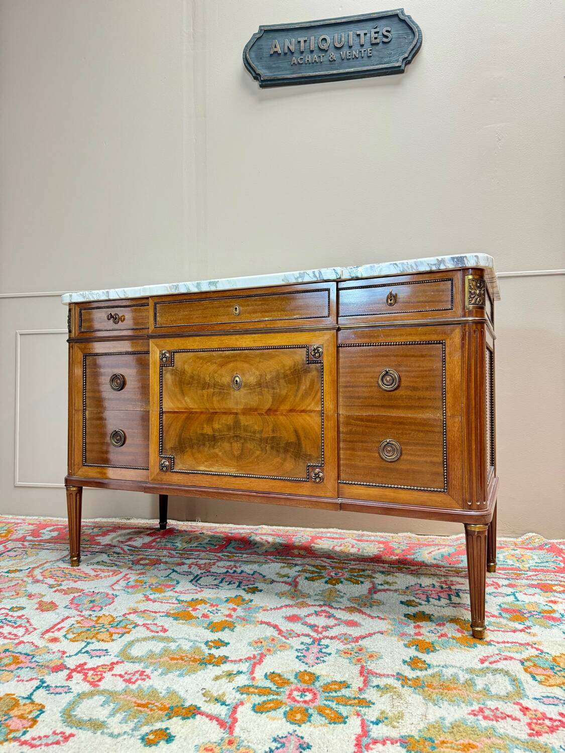 Louis XVI Style Mahogany Chest of Drawers