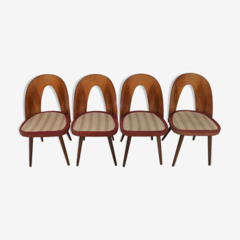 Lot de 4 chaises par Antonín Šuman, années 1960