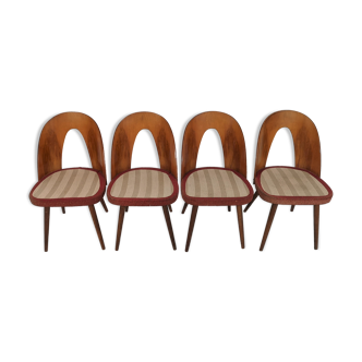 Lot de 4 chaises par Antonín Šuman, années 1960