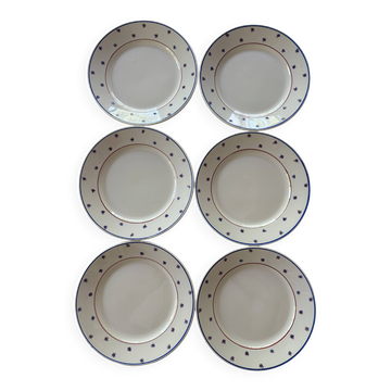 Assiettes anciennes K&G Luneville